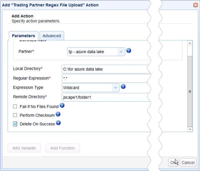 how to push files from local to azure data lake based on an event - 16